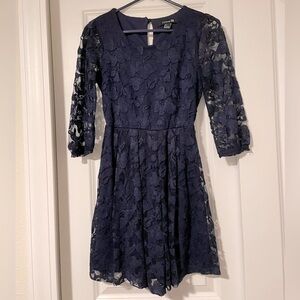 Forever 21 Navy lace dress
